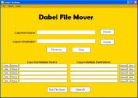 Dabel File Mover 1.1.0.0 screenshot. Click to enlarge!