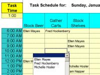 Daily Shifts and Tasks for 25 Employees 3.98 screenshot. Click to enlarge!