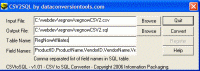 DataConversionTools.com CSVtoSQL Converter 1.01 screenshot. Click to enlarge!