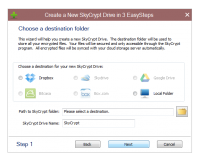 DataLocker SkyCrypt 1.0.0.98 screenshot. Click to enlarge!