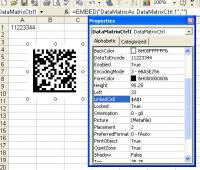 DataMatrix ActiveX 3.8 screenshot. Click to enlarge!