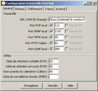 DavMail Gateway 4.7.1-2416 screenshot. Click to enlarge!