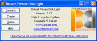 Dekart Private Disk Light 1.22 screenshot. Click to enlarge!