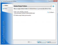 Delete Empty Folders 2.5 screenshot. Click to enlarge!
