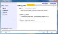 Delete Skype History Standard Edition 2.1.6 screenshot. Click to enlarge!