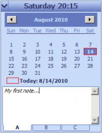Desktop Calendar Reminder 1.70 screenshot. Click to enlarge!