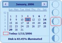 Desktop Lunar Calendar 1.67 screenshot. Click to enlarge!