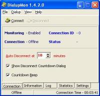 DialupMon 1.4.2.0 screenshot. Click to enlarge!