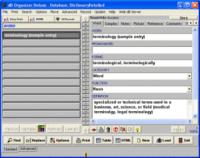 Dictionary Organizer Deluxe 4.2 screenshot. Click to enlarge!