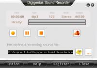 DigiGenius Sound Recorder 3.6.6 screenshot. Click to enlarge!