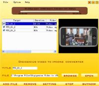 DigiGenius Video to iPhone Converter 3.6.1 screenshot. Click to enlarge!