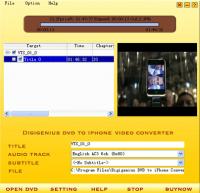 Digigenius DVD to iPhone Converter 3.6.1 screenshot. Click to enlarge!