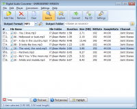 Digital Audio Converter 2.5 screenshot. Click to enlarge!