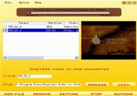 Digiters Video to iPod Converter 3.6.6 screenshot. Click to enlarge!