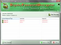 Digsby Password Decryptor 1.6 screenshot. Click to enlarge!