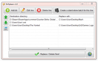 DirRplacer 1.2 screenshot. Click to enlarge!