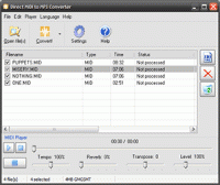 Direct MIDI to MP3 Converter 6.2.2.46 screenshot. Click to enlarge!