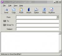 DirectSendMail 1.00 screenshot. Click to enlarge!