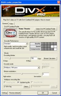 DivX Player with DivX Pro Codec (2K/XP) 5.2.1 screenshot. Click to enlarge!