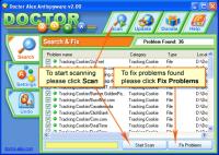 Doctor Alex Antispyware Free 2.06 screenshot. Click to enlarge!