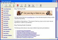 Dog Training Guide Dog Training 1.0.0 screenshot. Click to enlarge!