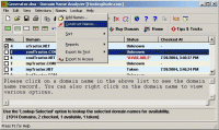 Domain Name - Analyzer & Generator 3.2 screenshot. Click to enlarge!