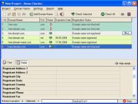 Domain Name Checker 2.1 screenshot. Click to enlarge!