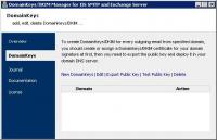 Domainkeys/DKIM for IIS/Exchange Server 3.1 screenshot. Click to enlarge!