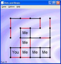Dots and Boxes 2.6 screenshot. Click to enlarge!
