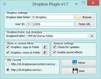Dropbox Plugin 1.7 screenshot. Click to enlarge!