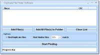 Duplicate File Finder Software 7.0 screenshot. Click to enlarge!