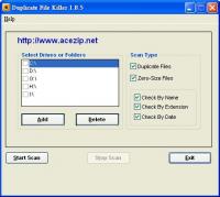 Duplicate File Killer 1.8.5 screenshot. Click to enlarge!