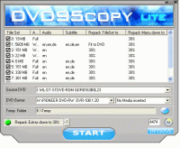 Dvd95Copy Lite 3.3 screenshot. Click to enlarge!