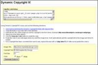 Dynamic Copyright It! 1.0 screenshot. Click to enlarge!