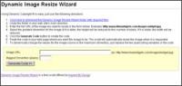 Dynamic Image Resize Wizard 1.0 screenshot. Click to enlarge!