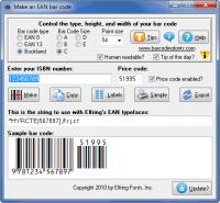 EAN Bar Codes 6.0 screenshot. Click to enlarge!