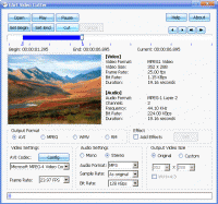 EArt Video Cutter 1.80 screenshot. Click to enlarge!