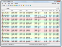 EF Duplicate MP3 Finder 7.10 screenshot. Click to enlarge!