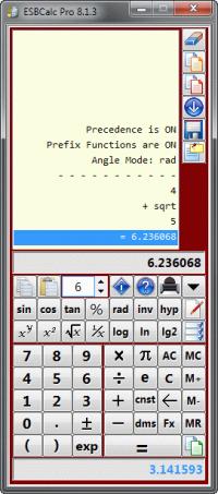 ESBCalc Pro - Scientific Calculator 8.1.3 screenshot. Click to enlarge!