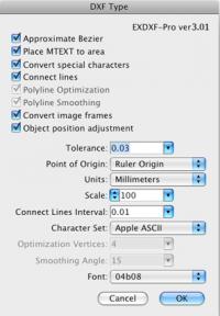 EXDXF Pro3 for Windows 3.08 screenshot. Click to enlarge!