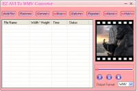 EZ AVI To WMV Converter 3.70.30 screenshot. Click to enlarge!