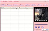 EZ MPEG To RM Converter 3.70.70 screenshot. Click to enlarge!
