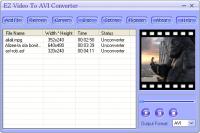 EZ Video To AVI Converter 3.70.70 screenshot. Click to enlarge!
