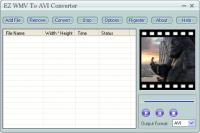 EZ WMV To AVI Converter 3.70.70 screenshot. Click to enlarge!