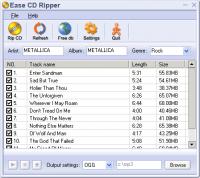 Ease CD Ripper 1.60 screenshot. Click to enlarge!