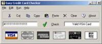 Easy Credit Card Checker 1.3 screenshot. Click to enlarge!