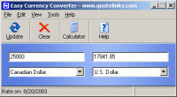 Easy Currency Converter 3.51 screenshot. Click to enlarge!