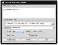 Easy Disc Burner 5.2.3.579 screenshot. Click to enlarge!