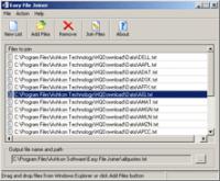 Easy File Joiner 1.3 screenshot. Click to enlarge!