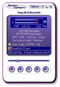 Easy Hi-Q Recorder 2.4 screenshot. Click to enlarge!